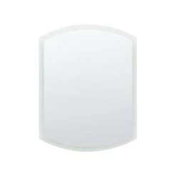 Beliani Badkamerspiegel BEZIERS - Zilver Glas