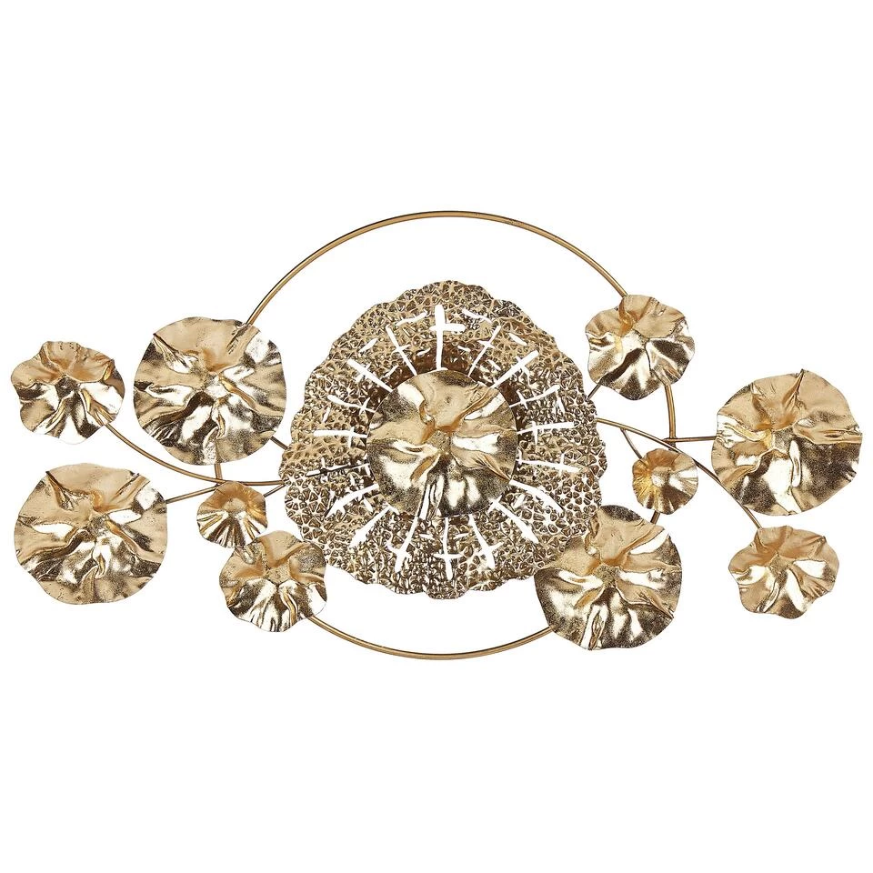 Beliani Wanddecoratie CHROMIUM - Goud Ijzer 1 Beliani Wanddecoratie CHROMIUM - Goud Ijzer