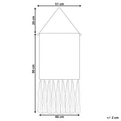 Beliani Wanddecoratie KABIRWALA - Beige Katoen -Home Decoration Store 1000083855 0102