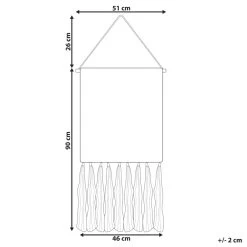 Beliani Wanddecoratie KABIRWALA - Beige Katoen -Home Decoration Store 1000083855 0103