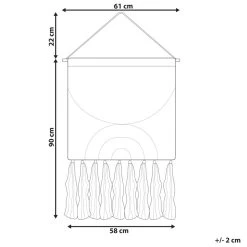 Beliani Wanddecoratie KAMALIA - Oranje Katoen -Home Decoration Store 1000083856 0102