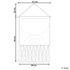 Beliani Wanddecoratie KAMALIA - Oranje Katoen -Home Decoration Store 1000083856 0103