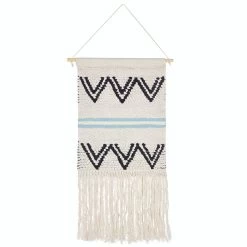 Beliani Wanddecoratie FAZILPUR - Zwart Katoen