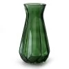 Jodeco Bloemenvaas - Stijlvol Model - Groen/transparant Glas - H24 X D13,5 Cm