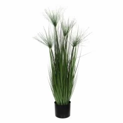 Mica Decorations Gras Pluim Kunstplant - Groen - H102 X D15 Cm