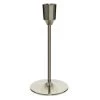Decoris Diner Kandelaar - Voor Kaarsen - Aluminium - Zilver - 20 Cm