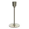 Decoris Diner Kandelaar - Voor Kaarsen - Aluminium - Zilver - 15 Cm