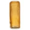Bellatio Design Vaas - Okergeel - Transparant Glas - D10 X H25 Cm