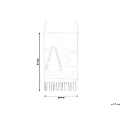 Beliani Wanddecoratie SANGAR - Zwart Katoen -Home Decoration Store 1000086446 0103