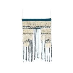 Beliani Wanddecoratie NADRA - Blauw Katoen