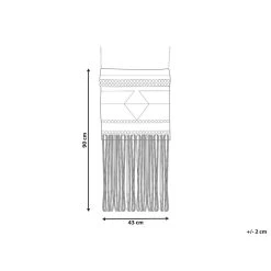 Beliani Wanddecoratie SAIF - Rood Wol 6 Beliani Wanddecoratie SAIF - Rood Wol -Home Decoration Store 1000086453 0103