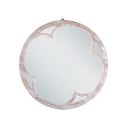 Beliani Decoratieve Spiegel MONCLOVA - Lichte Houtkleur Dennenhout