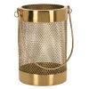 H&S Collection Windlicht - Goudkleurig - Metaal - 12 Cm - Lantaarn