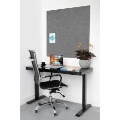 Akoestisch Wandpaneel PET-vilt - 100x100 Cm - Grijs 7 Akoestisch Wandpaneel PET-vilt - 100x100 Cm - Grijs -Home Decoration Store 1000088164 0103