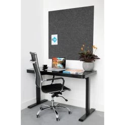 Akoestisch Wandpaneel PET-vilt - 100x100 Cm - Antraciet -Home Decoration Store 1000088165 0103