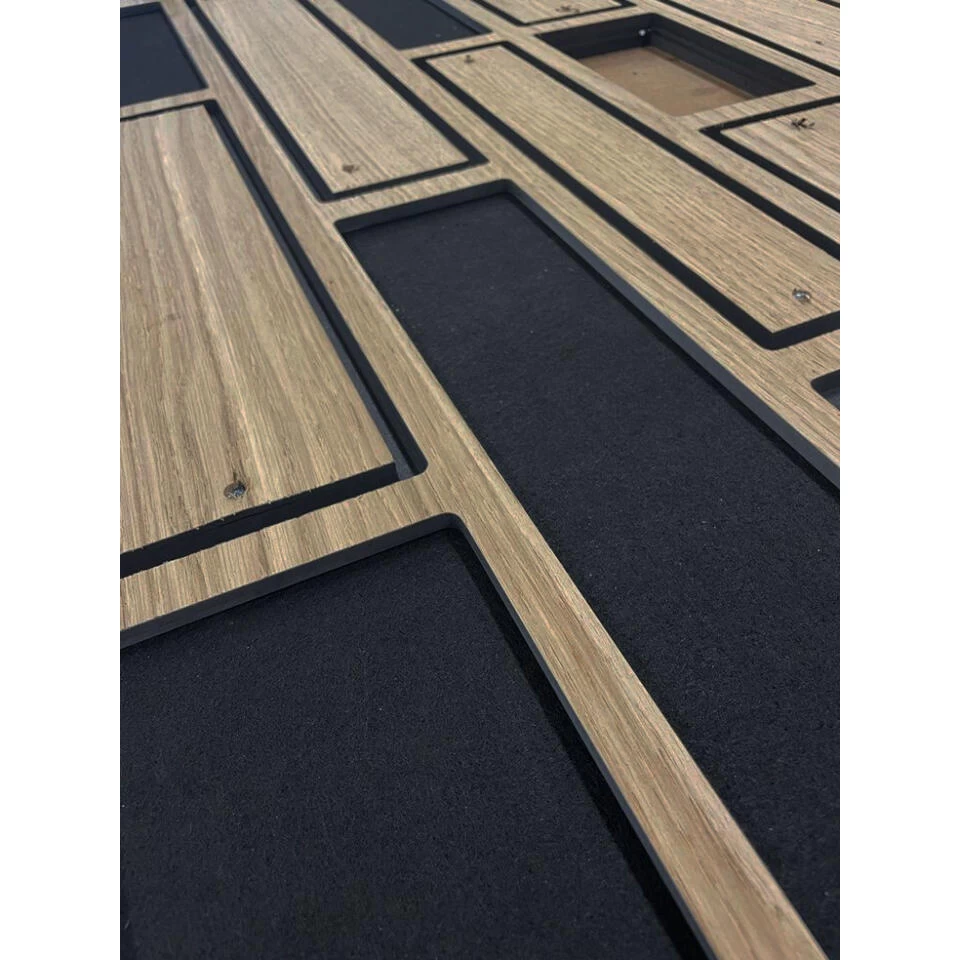 Akoestisch Wandpaneel PET-vilt - 100x100 Cm - Zwart 3 Akoestisch Wandpaneel PET-vilt - 100x100 Cm - Zwart - Afbeelding 3