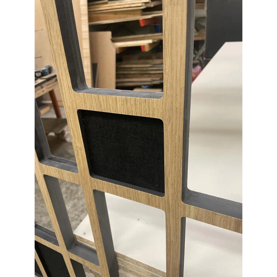 Akoestisch Wandpaneel PET-vilt - 100x100 Cm - Zwart 4 Akoestisch Wandpaneel PET-vilt - 100x100 Cm - Zwart - Afbeelding 4