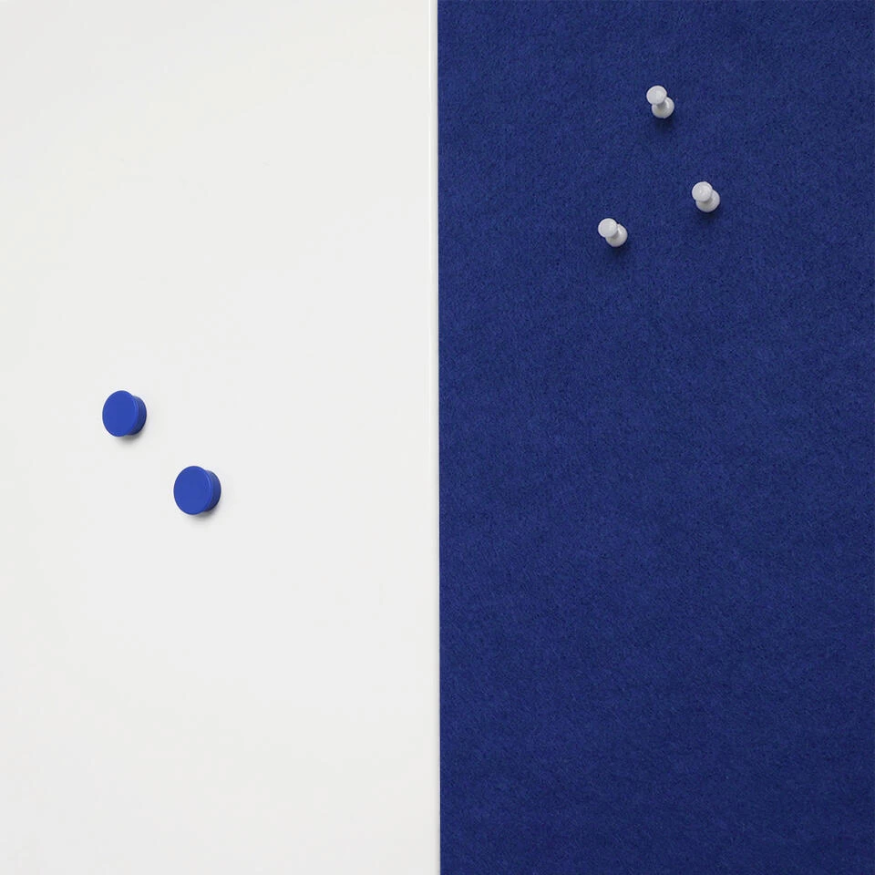 Akoestisch Wandpaneel PET-vilt - 100x100 Cm - Donkerblauw 2 Akoestisch Wandpaneel PET-vilt - 100x100 Cm - Donkerblauw - Afbeelding 2