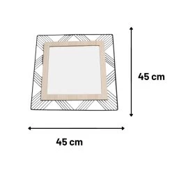 Orange85 Spiegel Hout Metaal Vierkant Spiegels Wandspiegel -Home Decoration Store 1000089026 0110