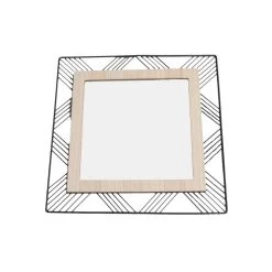 Orange85 Spiegel Hout Metaal Vierkant Spiegels Wandspiegel