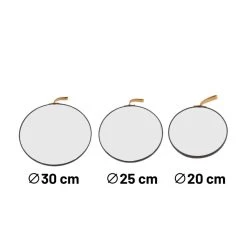 Orange85 Spiegel Set Van 3 Rond Zwart Met Haak Spiegels -Home Decoration Store 1000089030 0110