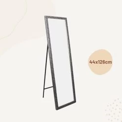 Orange85 Passpiegel Zwart Marmerlook Staande Spiegel 44x126cm Kinderkamer -Home Decoration Store 1000089050 0110
