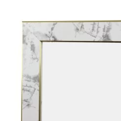 Orange85 Passpiegel Wit Marmerlook Staande Spiegel 44x126cm Kinderkamer -Home Decoration Store 1000089051 0111