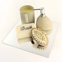 MISOU Plakspiegel 4 Stuks 30x30cm Deurspiegel Hangend Zelfklevende Spiegel -Home Decoration Store 1000090198 0110