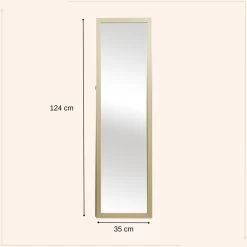 MISOU Passpiegel Goud Staande Spiegel 36x124cm 7 MISOU Passpiegel Goud Staande Spiegel 36x124cm -Home Decoration Store 1000090199 0111