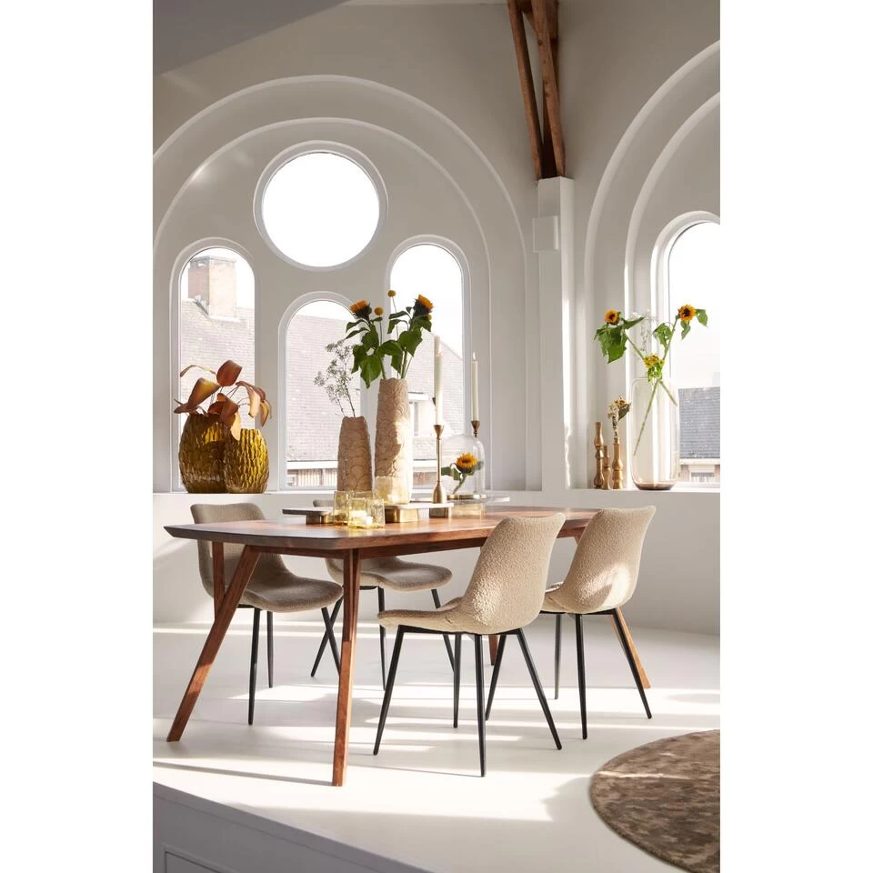 Vaas Feder - Okergeel - 37x23x50cm 3 Vaas Feder - Okergeel - 37x23x50cm - Afbeelding 3