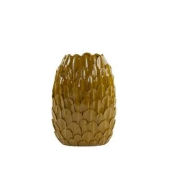 Vaas Feder - Okergeel - 37x23x50cm 7 Vaas Feder - Okergeel - 37x23x50cm -Home Decoration Store 1000090289 0111