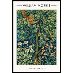 Walljar - William Morris - Cock Pheasant - Poster Met Lijst / 50 X 70 Cm