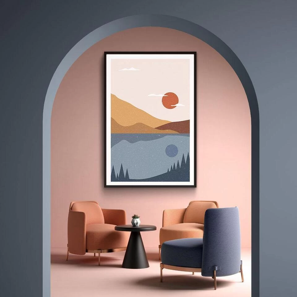 Walljar - Desert Waters - Poster Met Lijst / 70 X 100 Cm 3 Walljar - Desert Waters - Poster Met Lijst / 70 X 100 Cm - Afbeelding 3