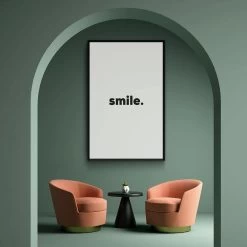 Walljar - Smile - Poster Met Lijst / 70 X 100 Cm 7 Walljar - Smile - Poster Met Lijst / 70 X 100 Cm -Home Decoration Store 1000091259 0103