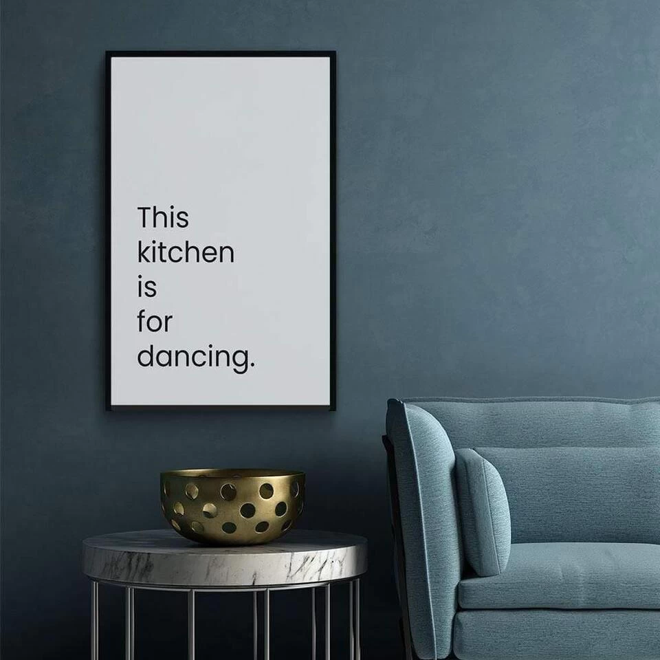 Walljar - This Kitchen Is For Dancing - Poster Met Lijst / 40 X 60 Cm 3 Walljar - This Kitchen Is For Dancing - Poster Met Lijst / 40 X 60 Cm - Afbeelding 3