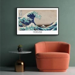 Walljar - Katsushika Hokusai - The Great Wave - Poster Met Lijst / 70 X 100 Cm -Home Decoration Store 1000091281 0102