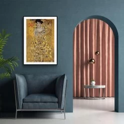 Walljar - Gustav Klimt - Portret Van Adèle Bloch-Bauer I - Poster Met Lijst / 70 -Home Decoration Store 1000091284 0102