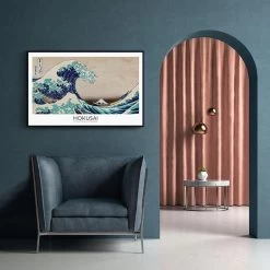 Walljar - Katsushika Hokusai - The Great Wave - Poster Met Lijst / 40 X 60 Cm -Home Decoration Store 1000091292 0103