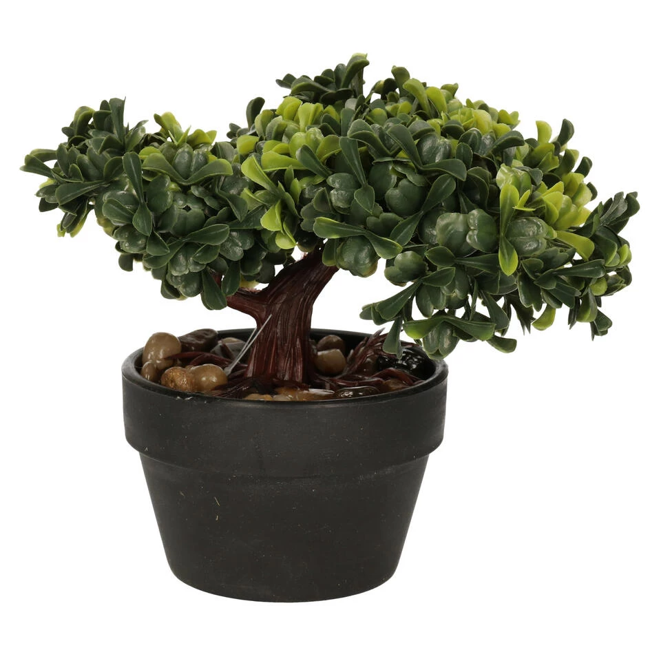H&S Collection Kunstplant Bonsai Boompje In Pot - Japans Deco - 19 Cm 1 H&S Collection Kunstplant Bonsai Boompje In Pot - Japans Deco - 19 Cm