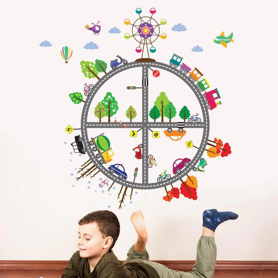 Walplus Kids Decoratie Sticker - Kinder Transport 2 Walplus Kids Decoratie Sticker - Kinder Transport - Afbeelding 2