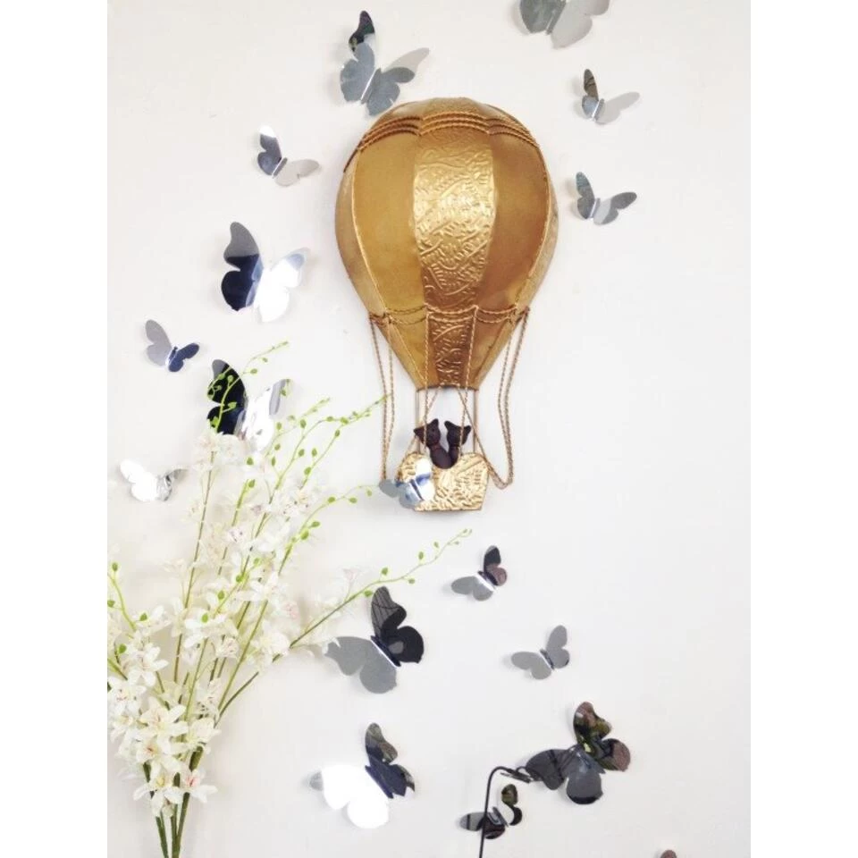 Walplus Decoratie Sticker 3D Vlinders - Spiegel 2 Walplus Decoratie Sticker 3D Vlinders - Spiegel - Afbeelding 2