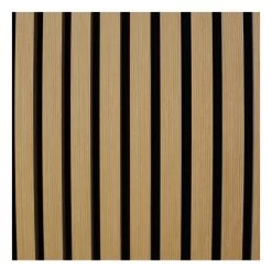 Set Van 2 Premium Wandpanelen Naturel - Zwart Vilt - MDF - Bruin -Home Decoration Store 1000093242 0102
