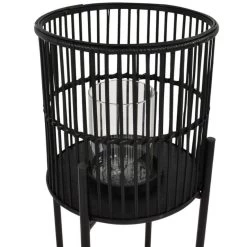Lantaarn Op Poot - Bamboe - Zwart -Home Decoration Store 1000094377 0103