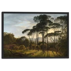 Ingelijste Poster Voogd Italiaans Landschap 63x93 Cm Groen