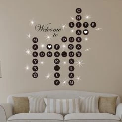 Walplus Home Decoratie Sticker - Persoonlijke Woord Puzzels -Home Decoration Store 1000095117 0103
