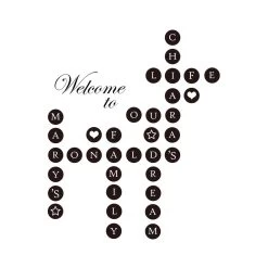 Walplus Home Decoratie Sticker - Persoonlijke Woord Puzzels