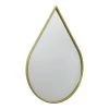 Fragix Boston Spiegel Druppel - Goud - Metaal - 50x70
