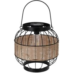 Pro Garden Lantaarn - Solar - Metaal - 24 X 24 Cm - Tuinverlichting