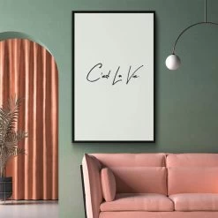 Walljar - C'est La Vie - Poster Met Lijst / 40 X 60 Cm -Home Decoration Store 1000096291 0102