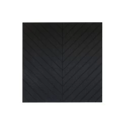 Akoestisch Wandpaneel PET-vilt - 100x100cm - Visgraat Motief Zwart